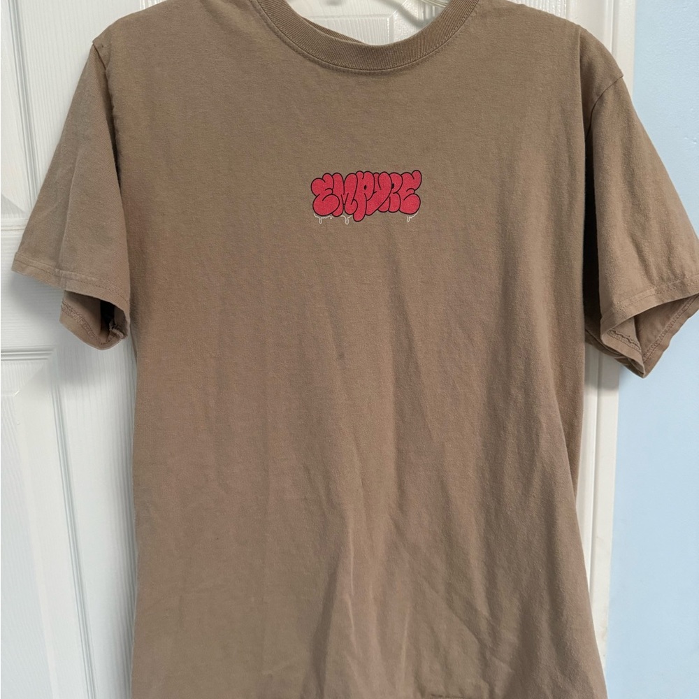 Empyre brown T-Shirt with Red Logo